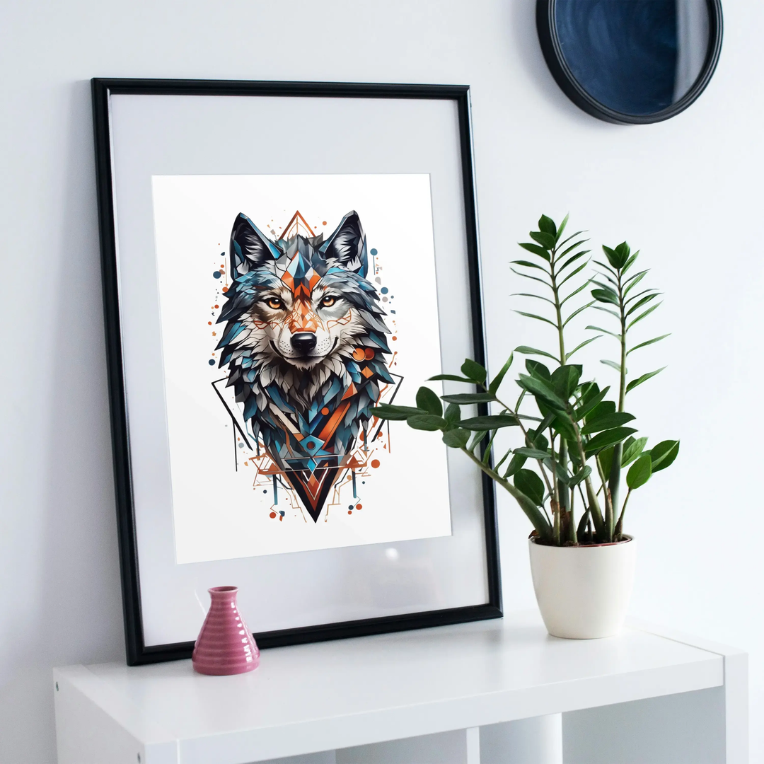 1 Art |  1 Tree | Geometric Wolf GeorgeKenny Design