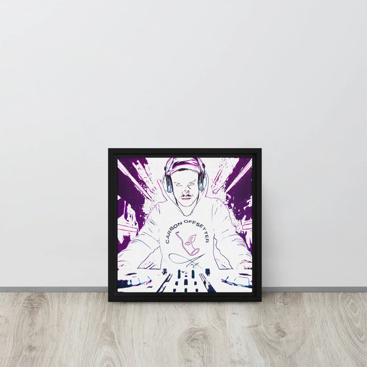 Carbon Offsetter DJ | Framed canvas GeorgeKenny Design