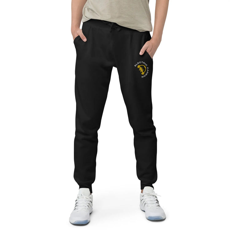 Electric Carbon | Embroidered fleece sweatpants GeorgeKenny Design