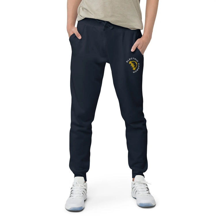 Electric Carbon | Embroidered fleece sweatpants GeorgeKenny Design