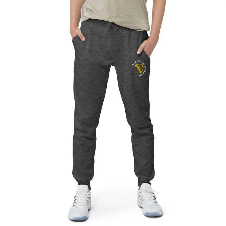 Electric Carbon | Embroidered fleece sweatpants GeorgeKenny Design
