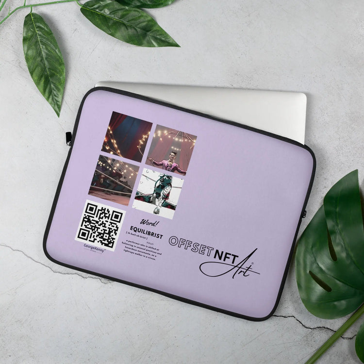 Equilibrist | Word Art | Laptop Sleeve GeorgeKenny Design
