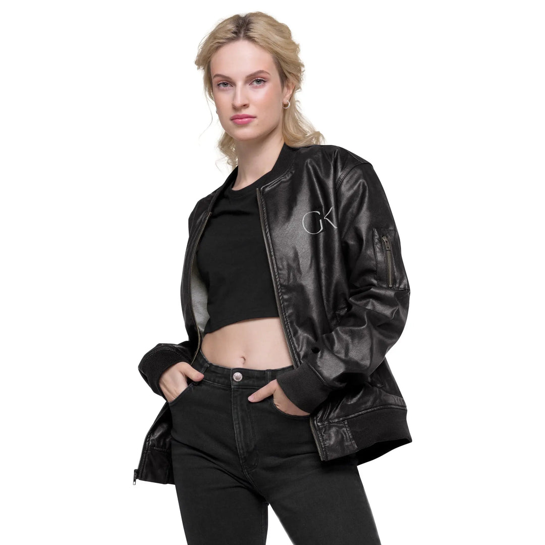 Leather Bomber Jacket GeorgeKenny Design