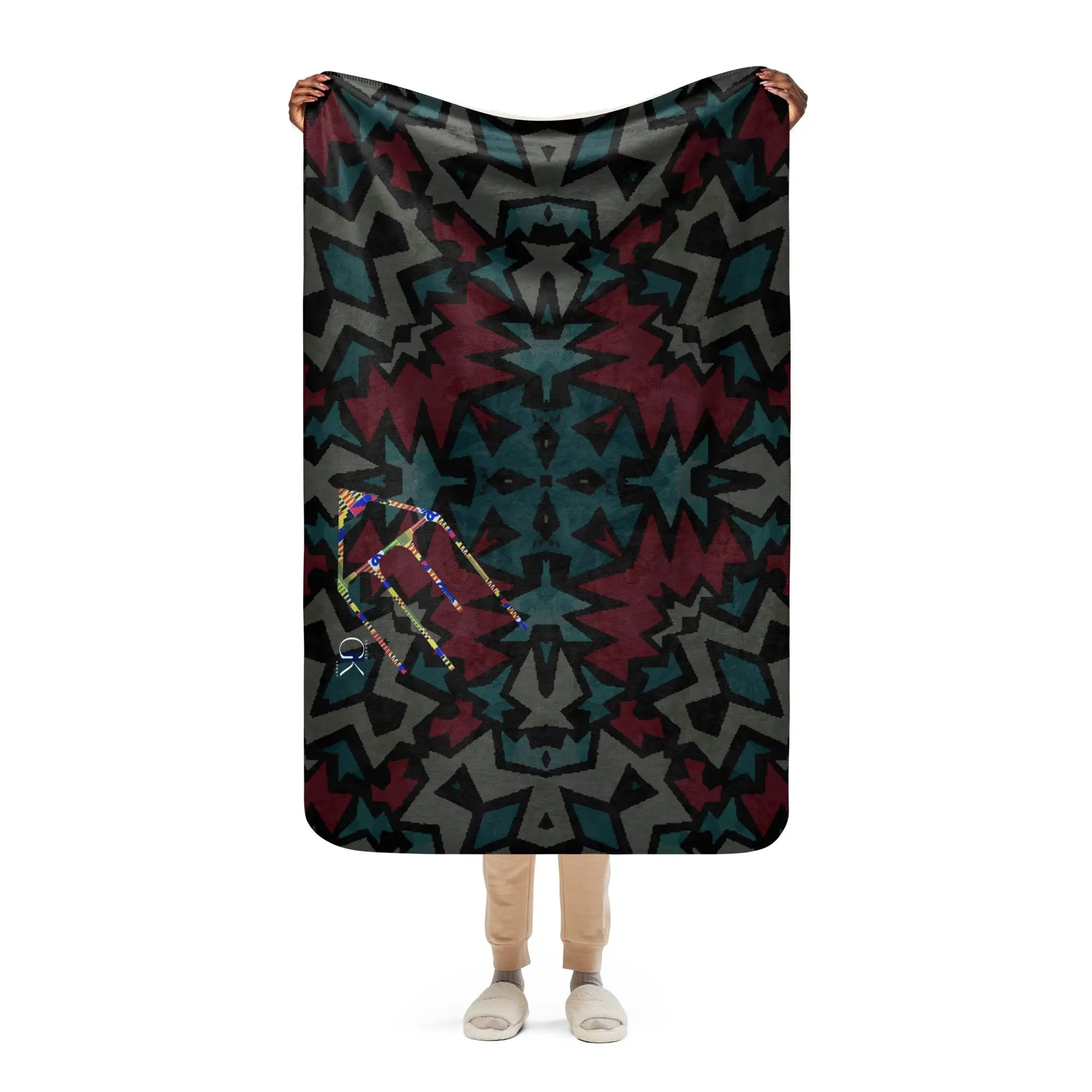 Lounging Pen | Sherpa blanket GeorgeKenny Design