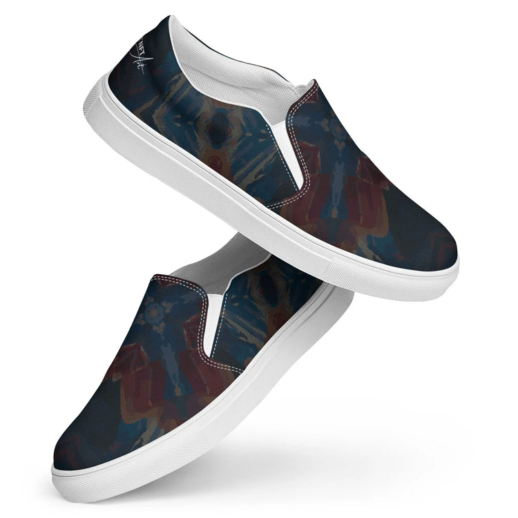 Mens slip-on canvas shoes GeorgeKenny Design