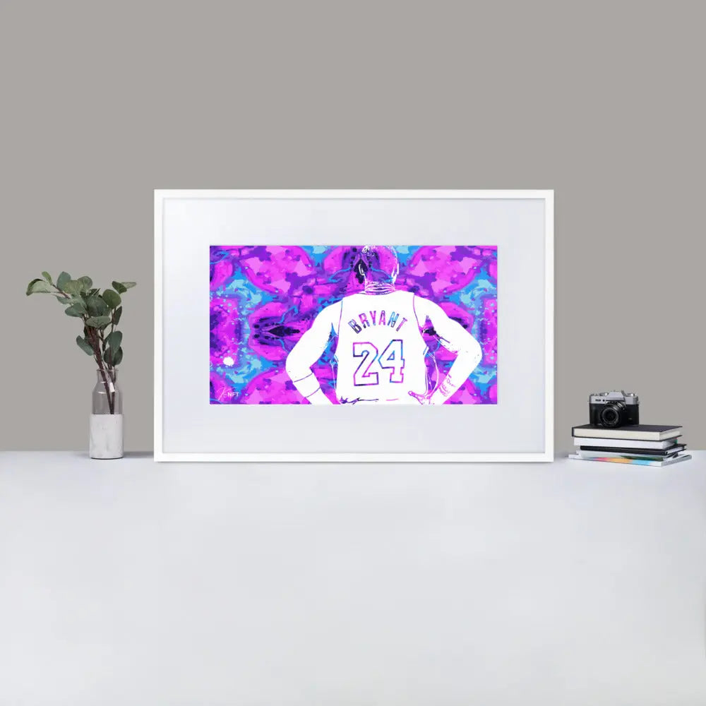 Bryant 24 | Framed Poster With Mat | Uranus GeorgeKenny Design