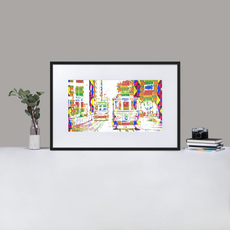 Cable Cars San Francisco - Framed Print with Mat - African Inspired - GeorgeKenny Design