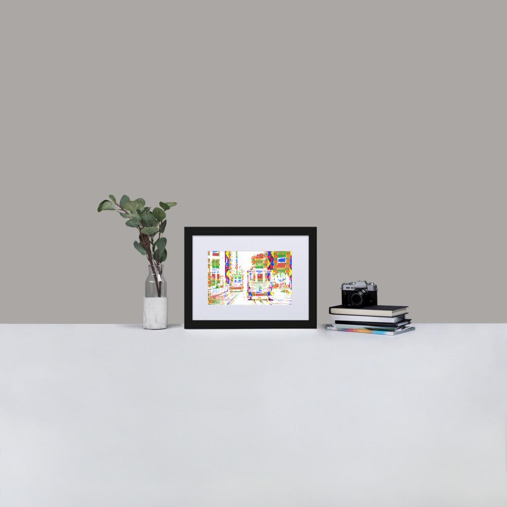 Cable Cars San Francisco - Framed Print with Mat - African Inspired - GeorgeKenny Design