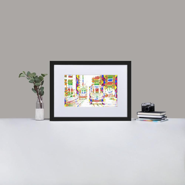 Cable Cars San Francisco - Framed Print with Mat - African Inspired - GeorgeKenny Design