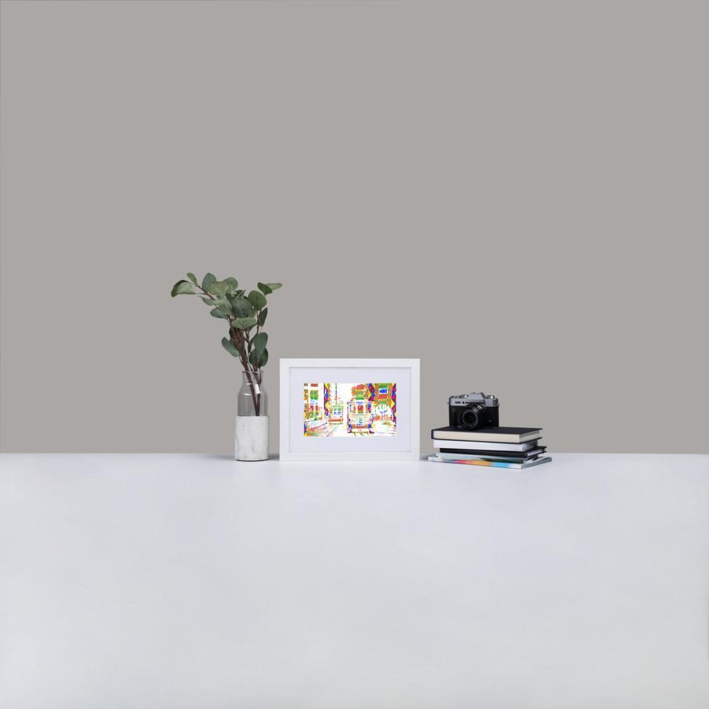 Cable Cars San Francisco - Framed Print with Mat - African Inspired - GeorgeKenny Design