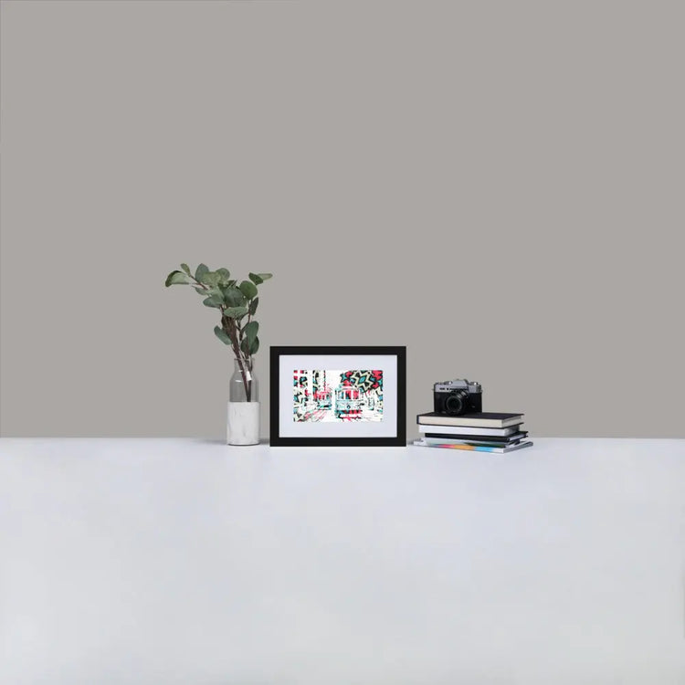 Cable Cars San Francisco - Framed Print with Mat - Abstract Dream - GeorgeKenny Design