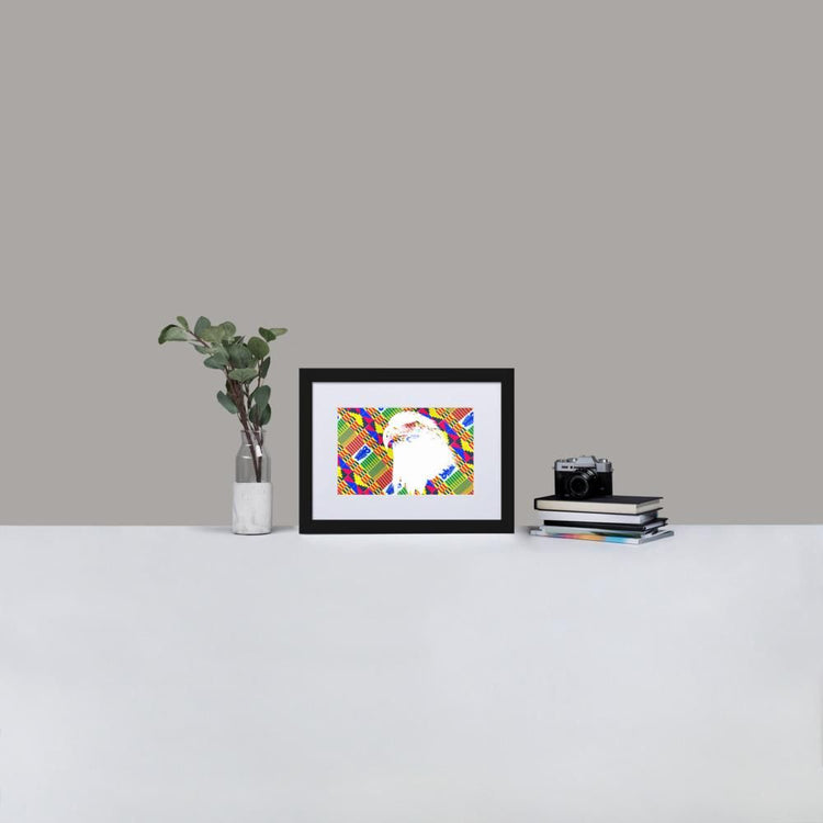 Eagle - Framed Print with Mat - African Inspired - GeorgeKenny Design