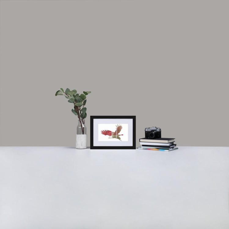 Flight - Framed Print with Mat - Balmoral Check - GeorgeKenny Design