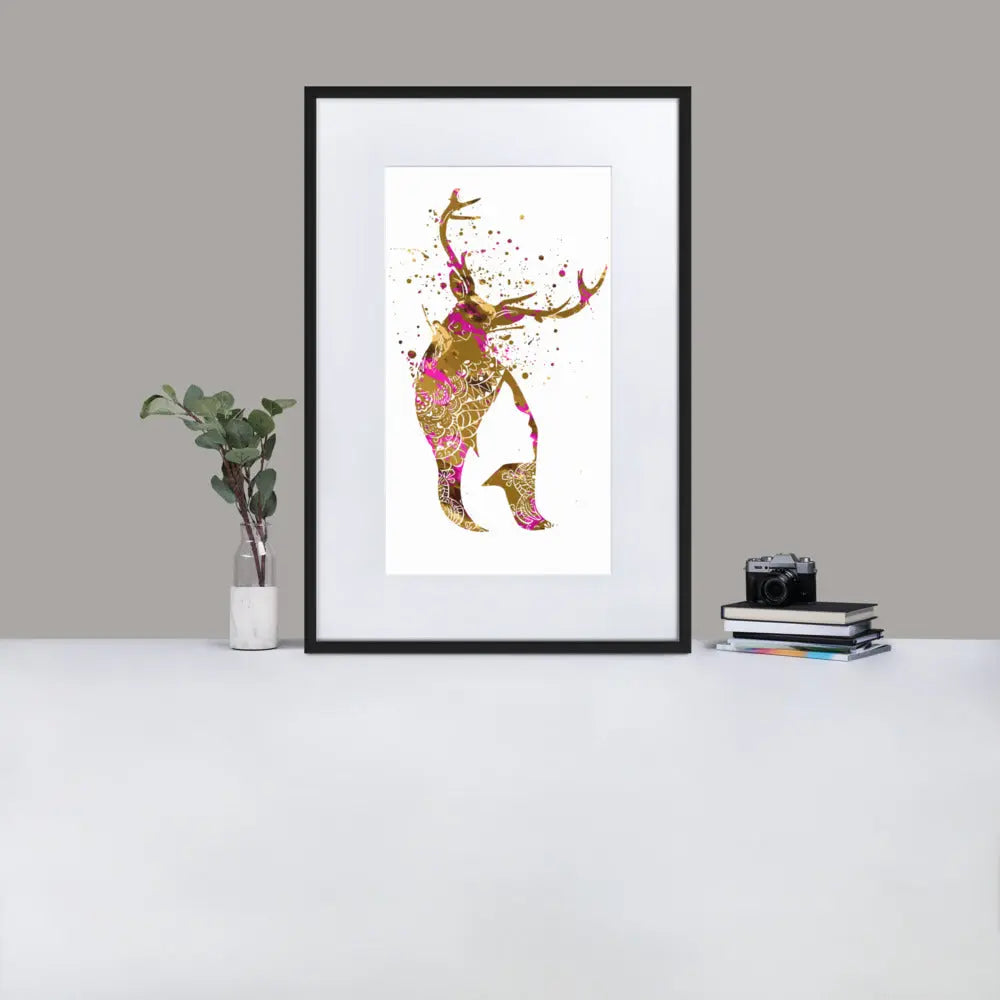 Inner Animal Essence - Deer Me - Framed Print with Mat - BP6 - GeorgeKenny Design