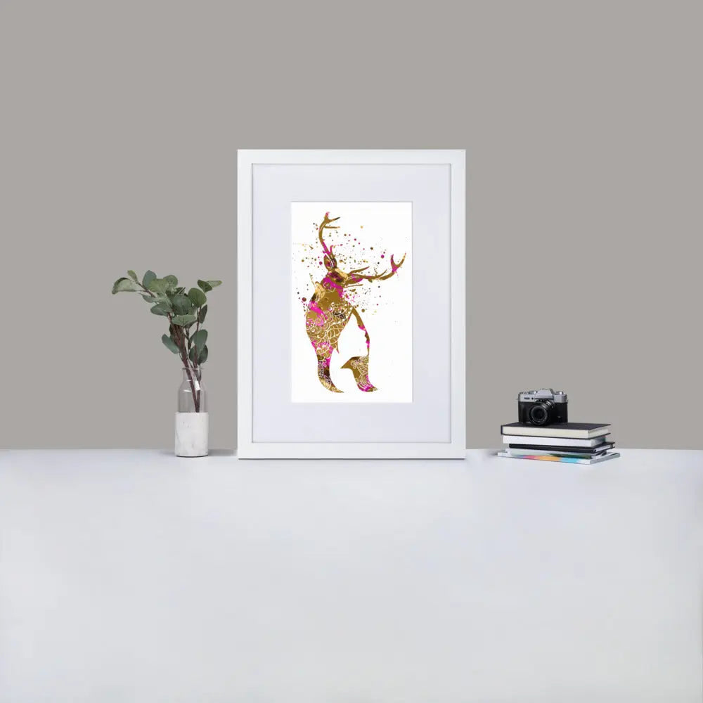 Inner Animal Essence - Deer Me - Framed Print with Mat - BP6 - GeorgeKenny Design