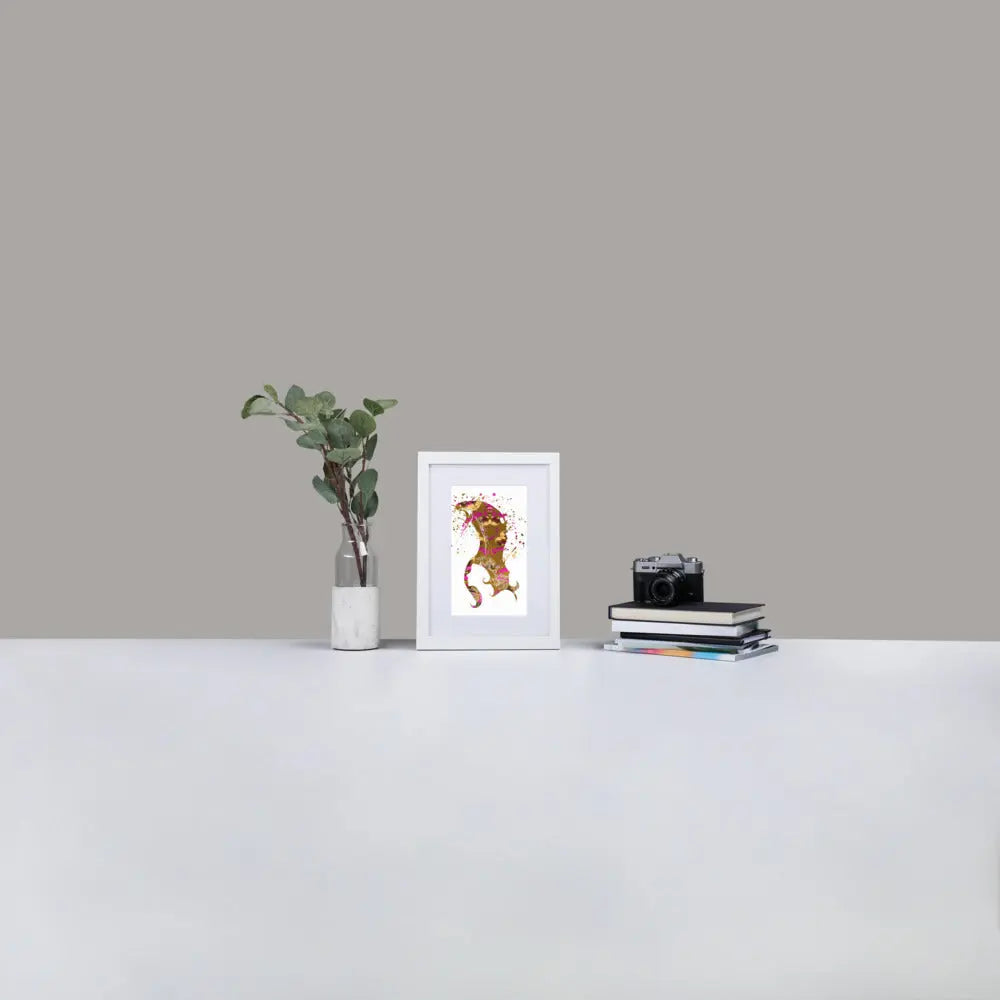 Inner Animal Essence - Fierce Hood - Framed Print with Mat - BP6 - GeorgeKenny Design