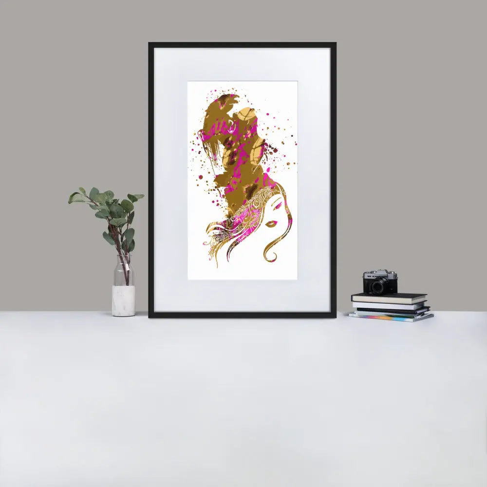 Inner Animal Essence - Gorilla - Framed Print with Mat - BP6 - GeorgeKenny Design