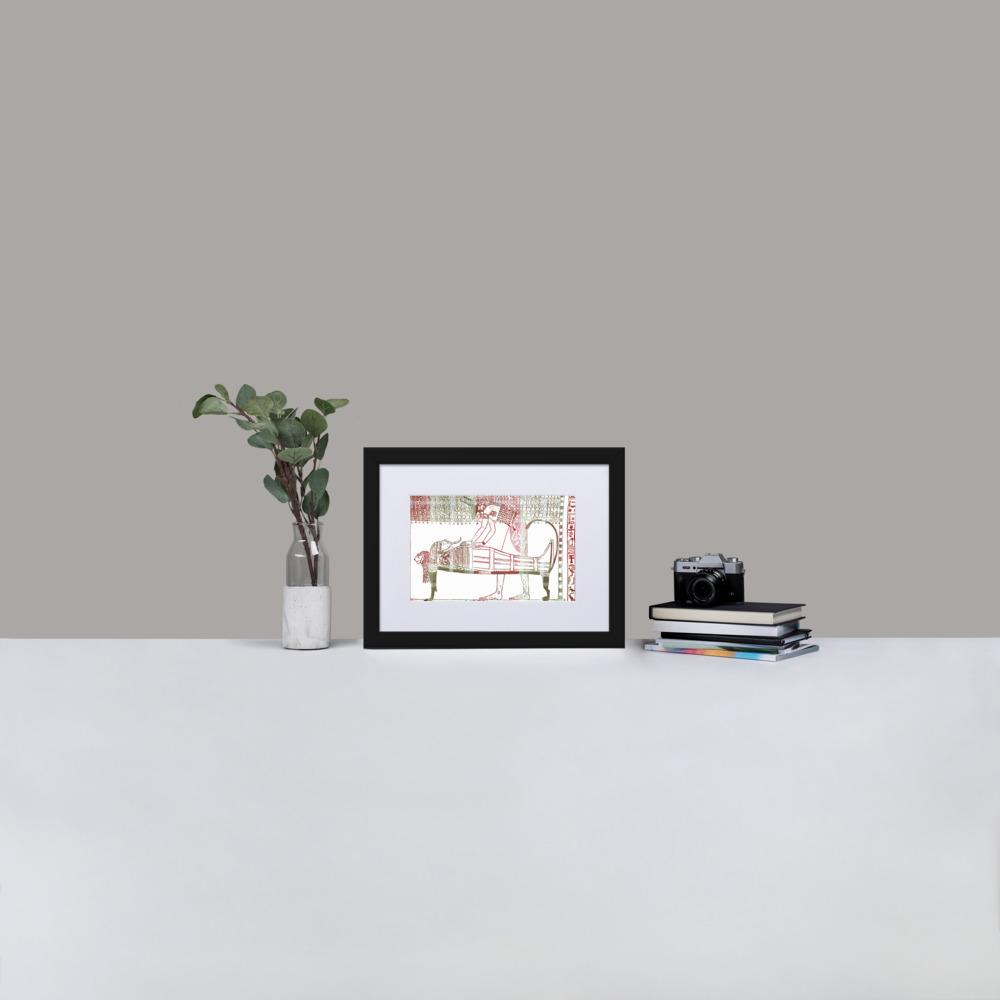 Life after Death Ancient Egypt - Framed Print With Mat - Balmoral Check - GeorgeKenny Design