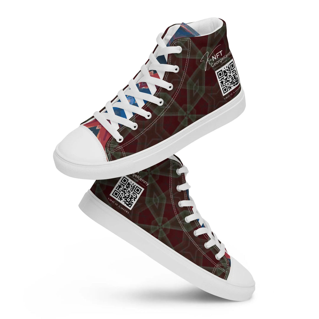 Mens high top canvas shoes GeorgeKenny Design