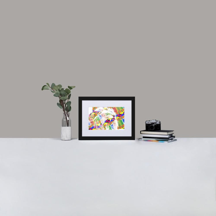 Roar - Framed Print with Mat - African Inspired - GeorgeKenny Design
