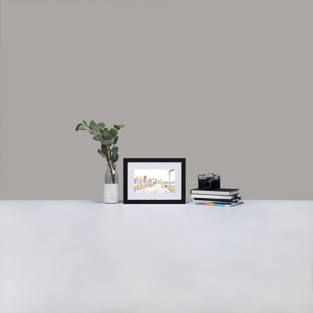 San Francisco Pier 7 - Print with Mat - African Inspired - GeorgeKenny Design