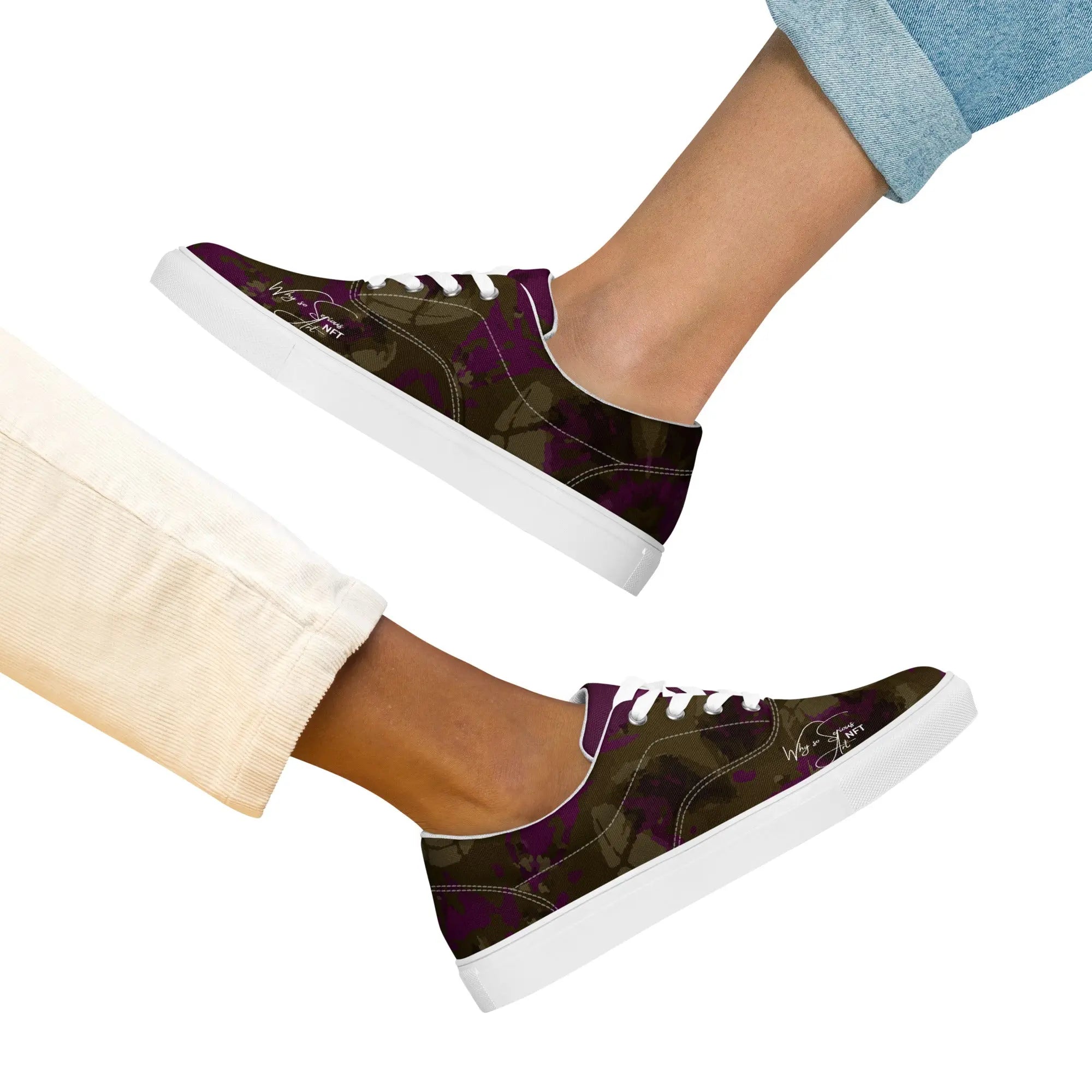 Womens lace-up canvas shoes GeorgeKenny Design