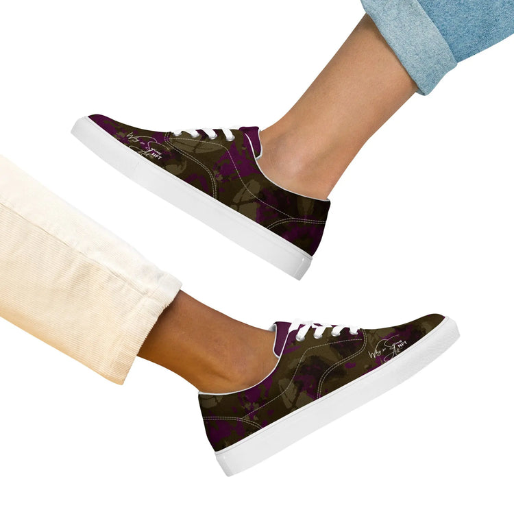 Womens lace-up canvas shoes GeorgeKenny Design