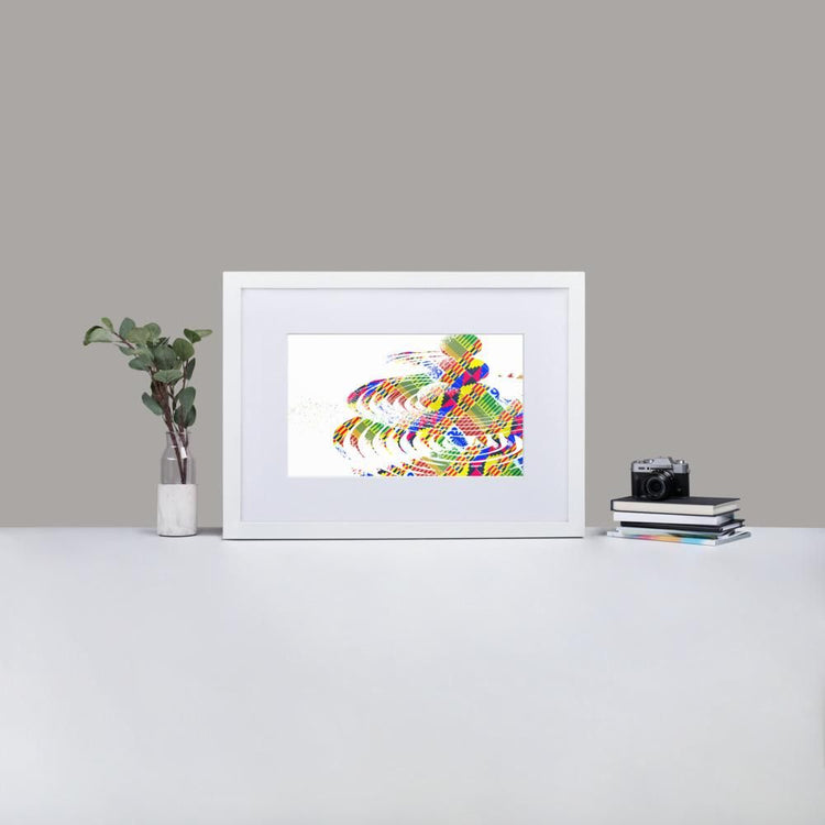 Zen Stones - Framed Print with Mat - African Inspired - GeorgeKenny Design