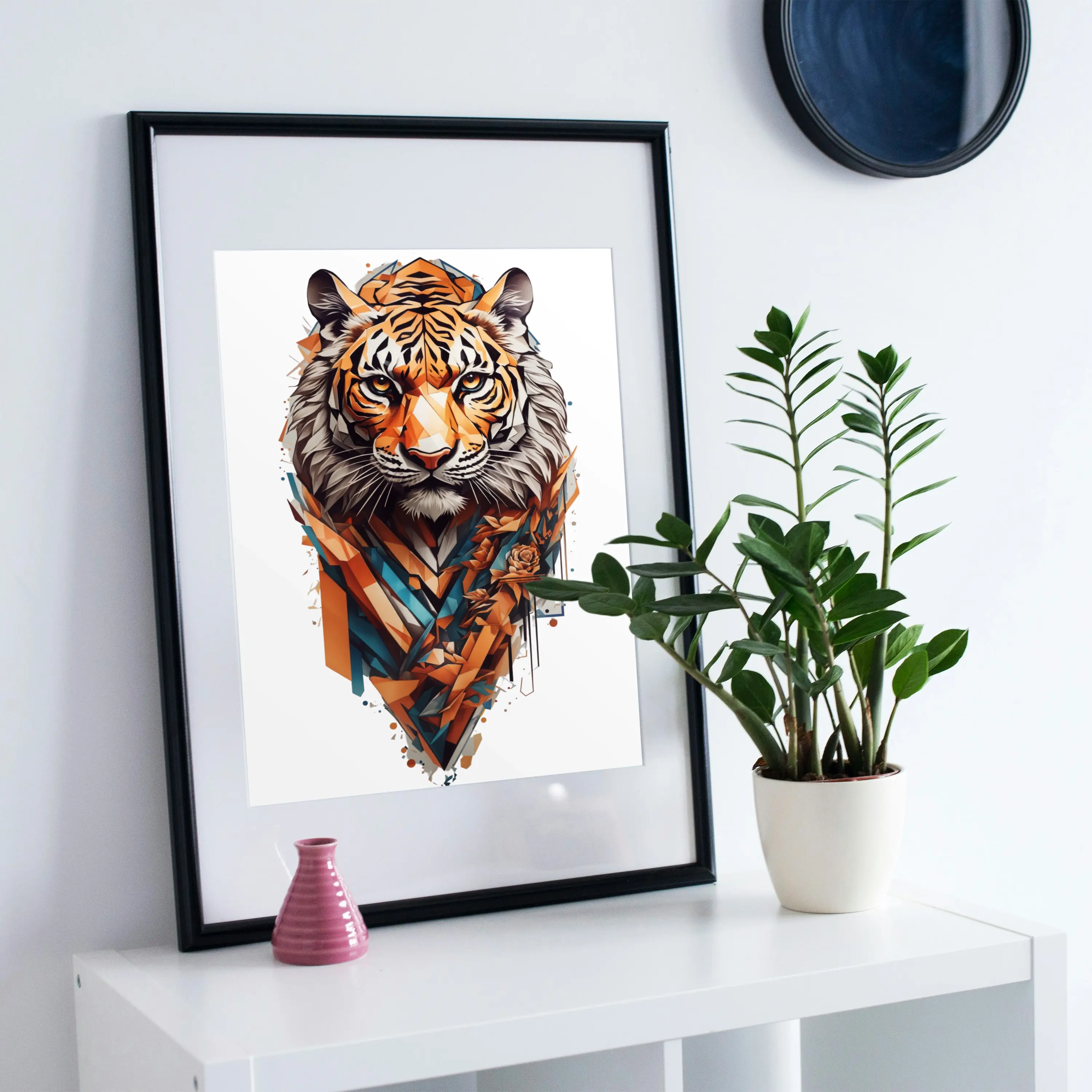 1 Art |  1 Tree | Geometric Tiger GeorgeKenny Design