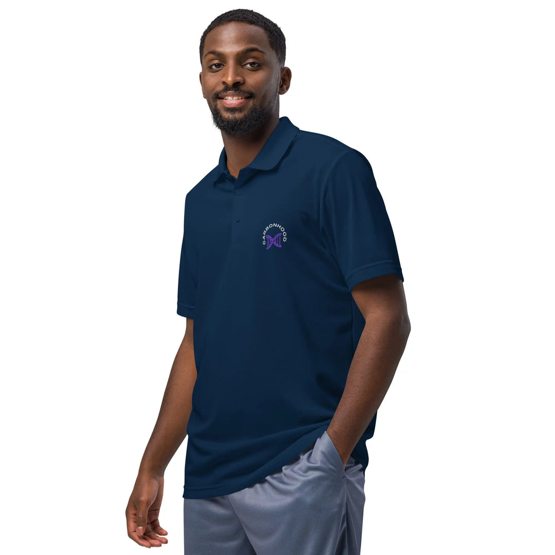 Adidas sport polo | Carbon Hood GeorgeKenny Design