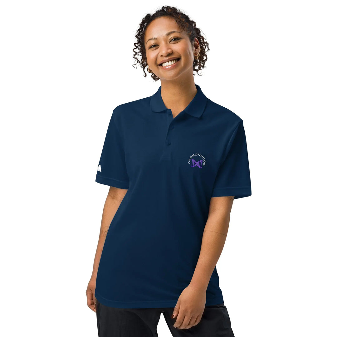 Adidas sport polo | Carbon Hood GeorgeKenny Design