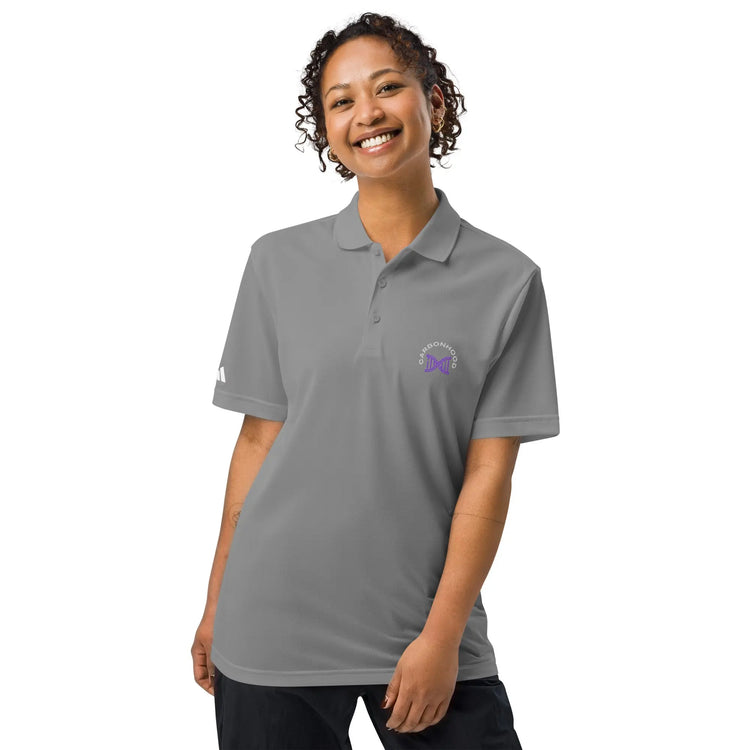 Adidas sport polo | Carbon Hood GeorgeKenny Design