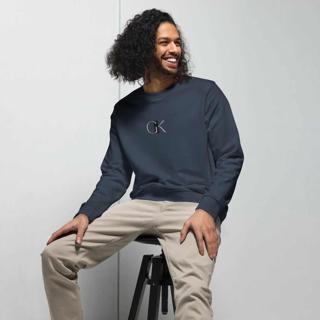 Eco Hero Organic Sweatshirt | GK Embroidery GeorgeKenny Design