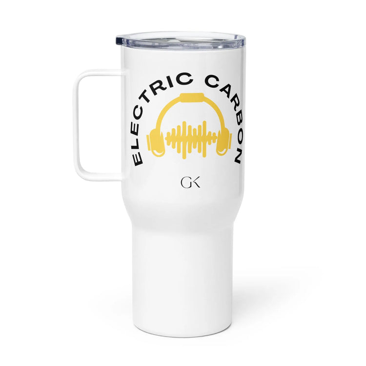 Electric Carbon | Travel mug with a handle GeorgeKenny Design