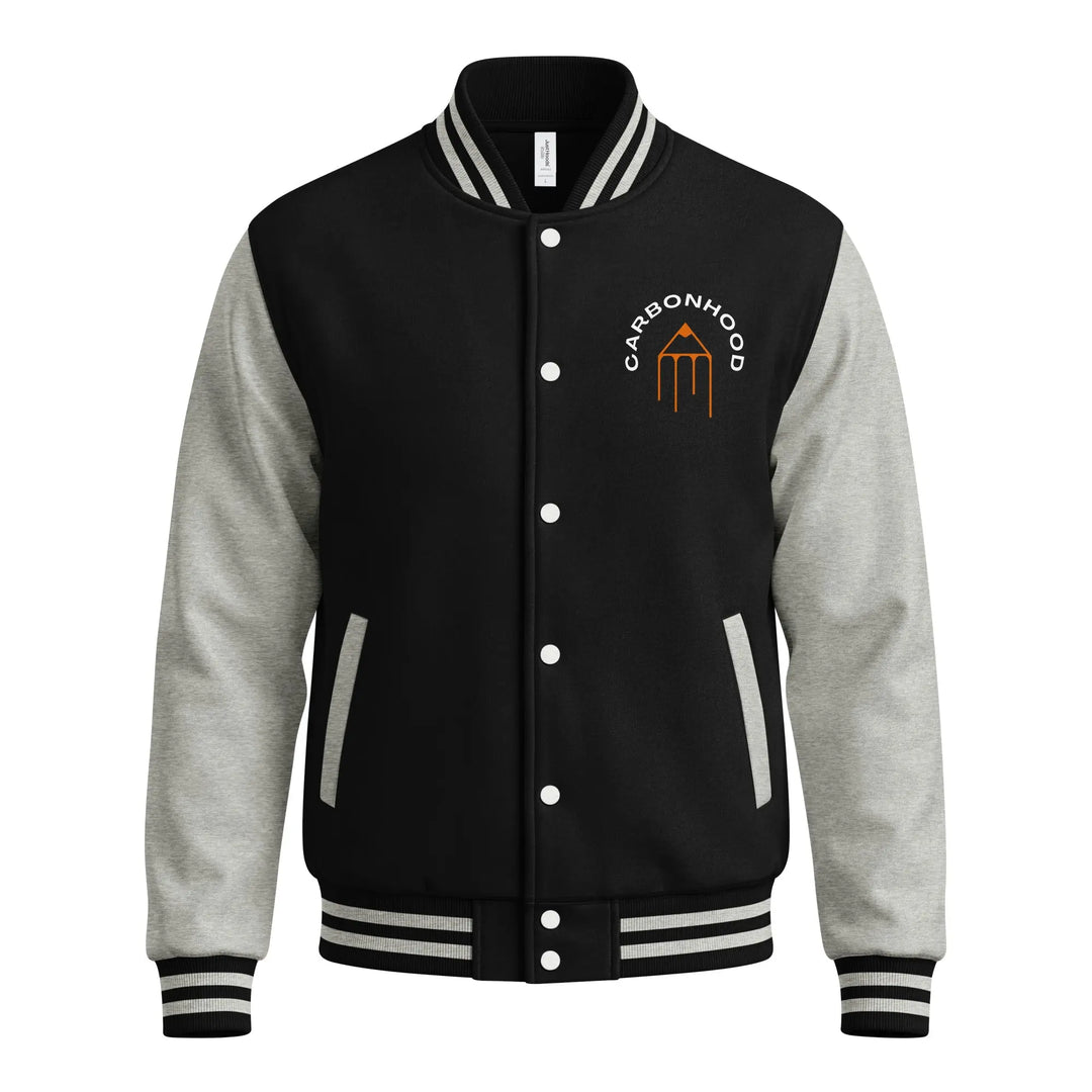 Heavyweight letterman jacket | Carbon Hood GeorgeKenny Design