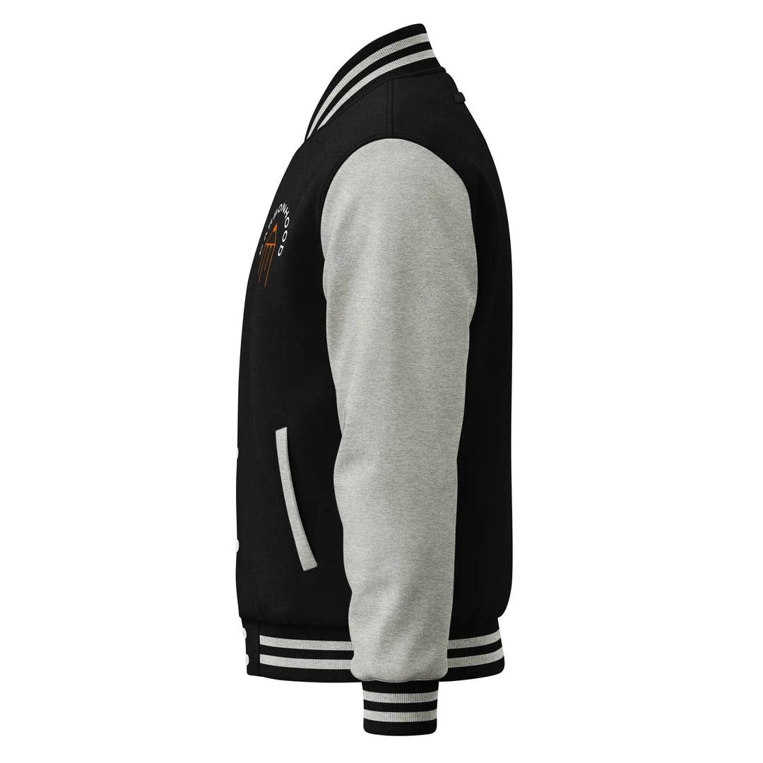 Heavyweight letterman jacket | Carbon Hood GeorgeKenny Design