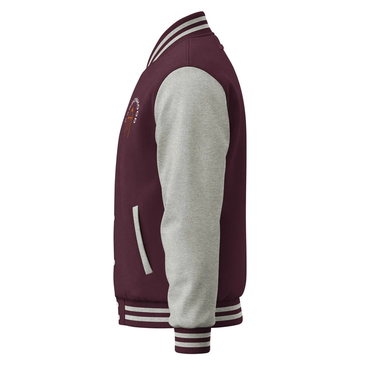 Heavyweight letterman jacket | Carbon Hood GeorgeKenny Design