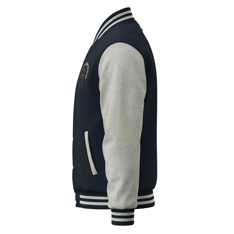 Heavyweight letterman jacket | Carbon Hood GeorgeKenny Design