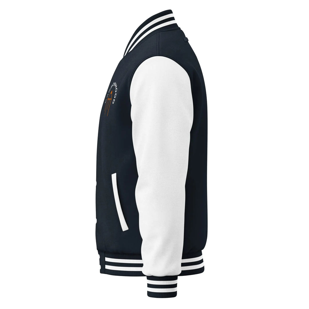 Heavyweight letterman jacket | Carbon Hood GeorgeKenny Design