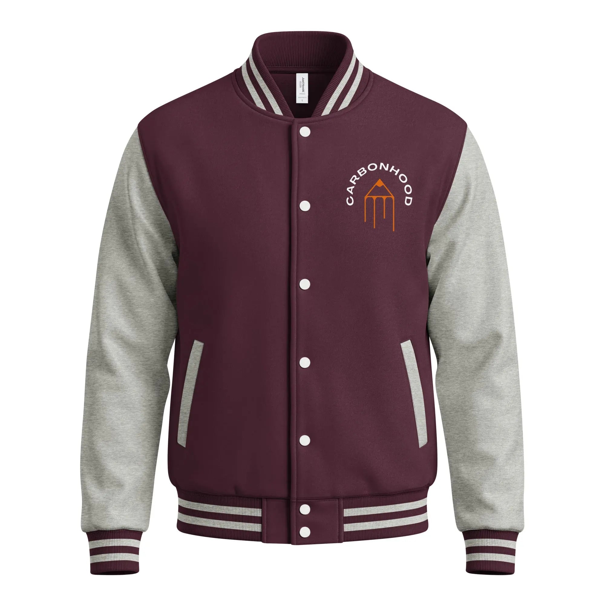 Heavyweight letterman jacket | Carbon Hood GeorgeKenny Design