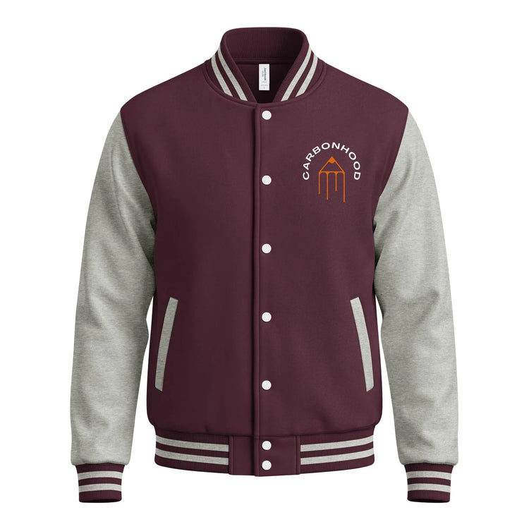 Heavyweight letterman jacket | Carbon Hood GeorgeKenny Design