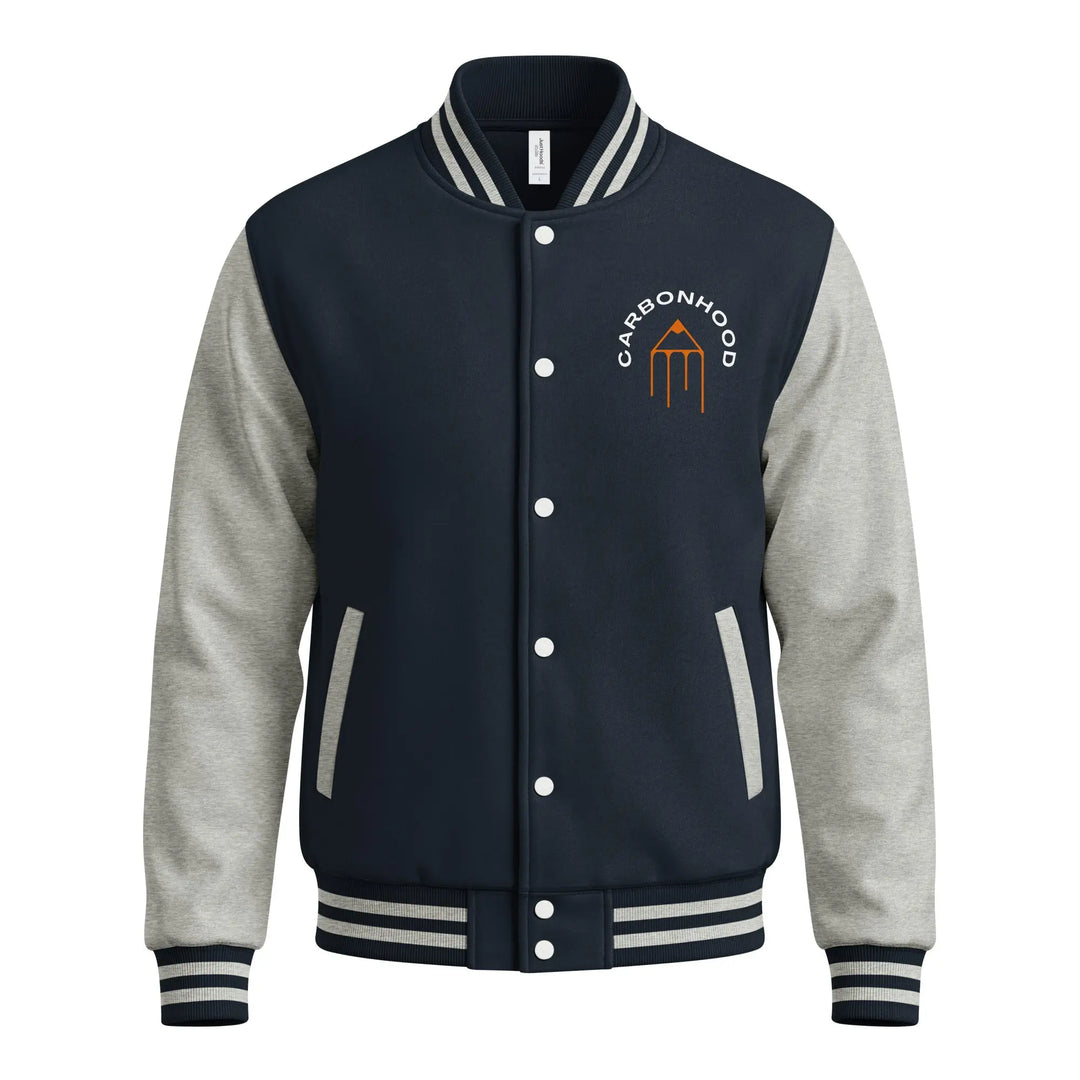 Heavyweight letterman jacket | Carbon Hood GeorgeKenny Design