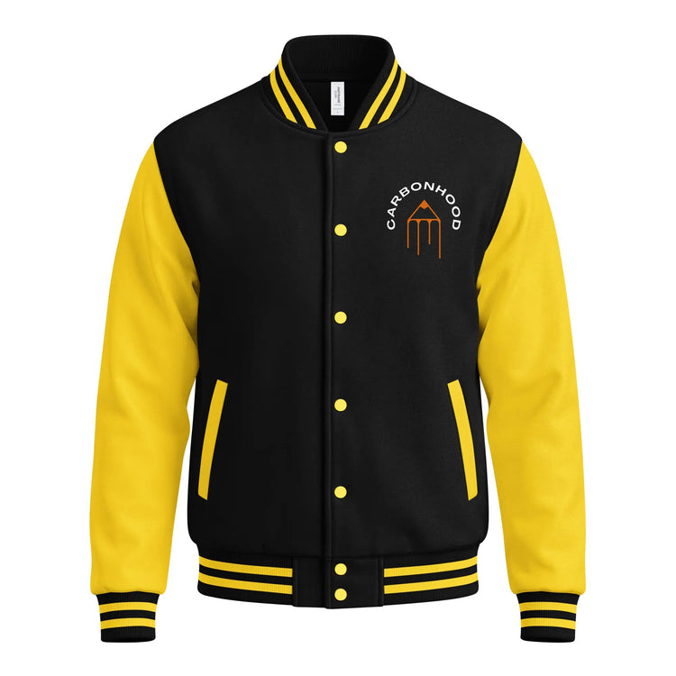 Heavyweight letterman jacket | Carbon Hood GeorgeKenny Design