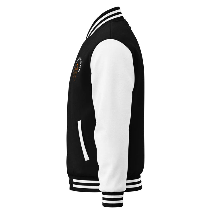 Heavyweight letterman jacket | Carbon Hood GeorgeKenny Design