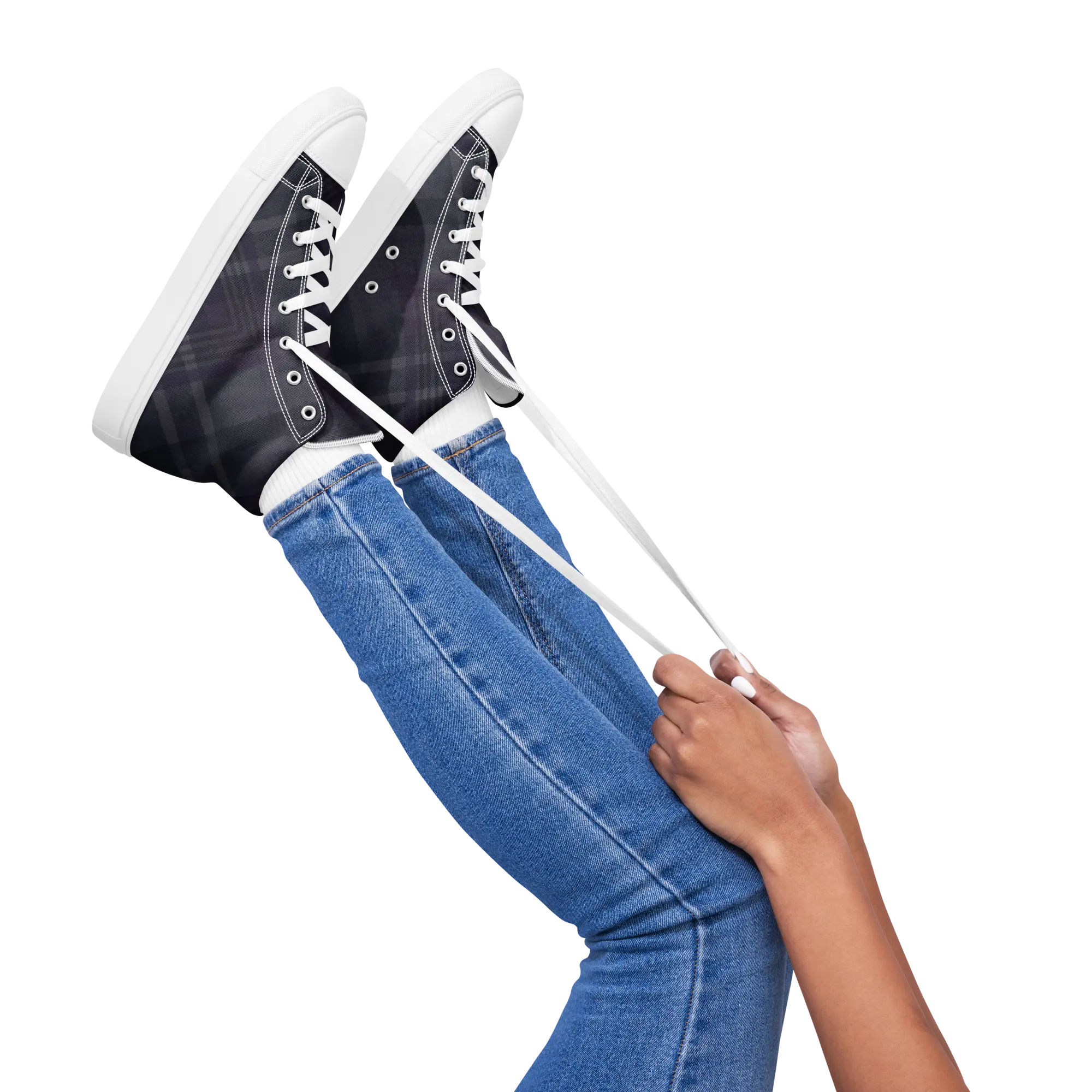 High top canvas shoes White B5 | Women’s GeorgeKenny Design