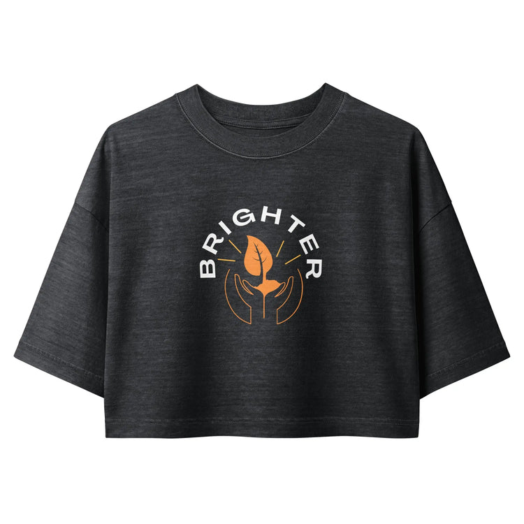 Ladies Garment dye cropped tee | Futures Bright GeorgeKenny Design
