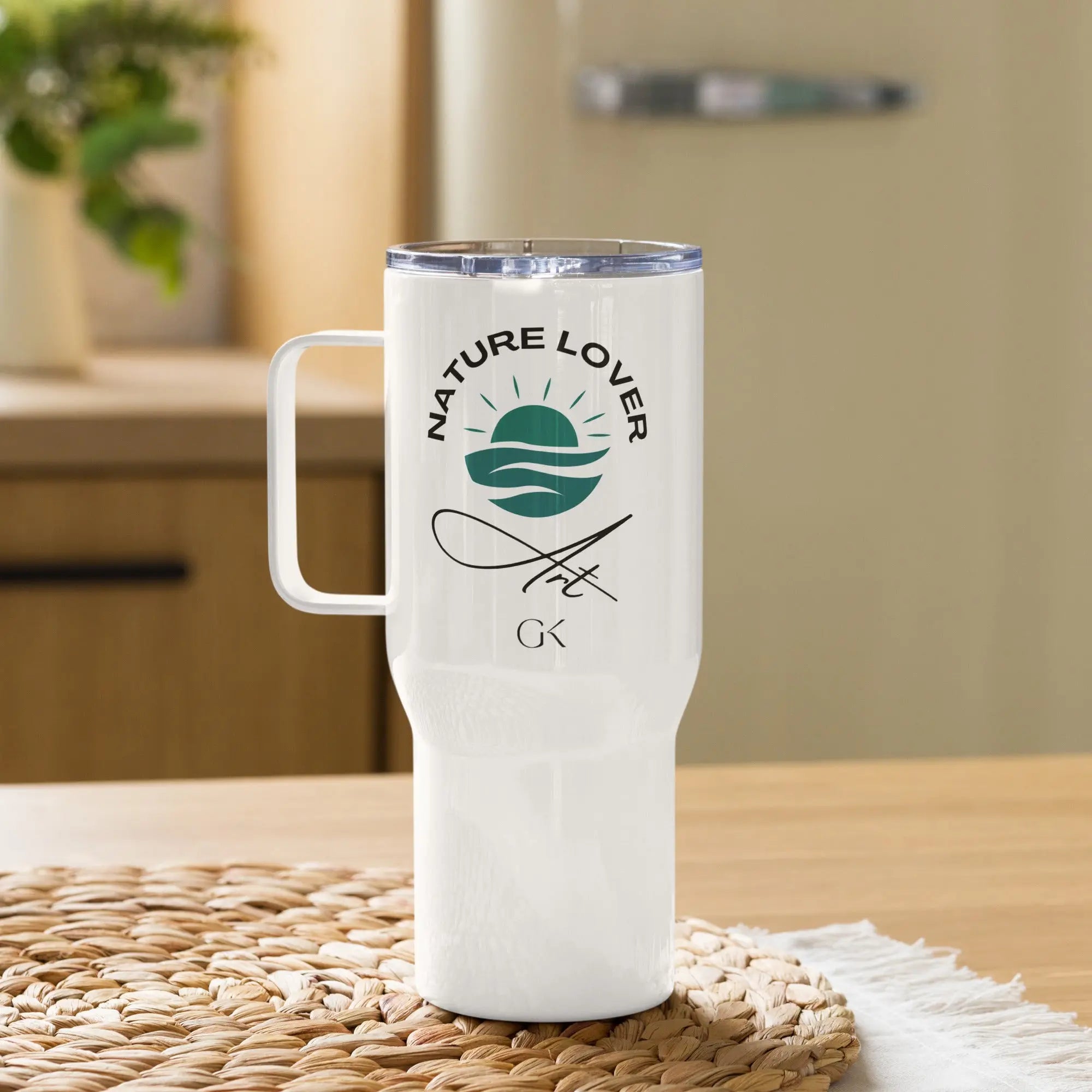 Nature Lover | Travel mug with a handle GeorgeKenny Design