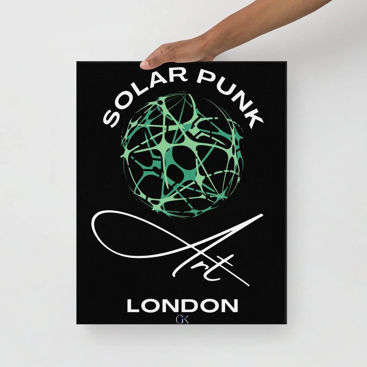 Solar Punk | Thin canvas | Climate Action Eco-Art GeorgeKenny Design