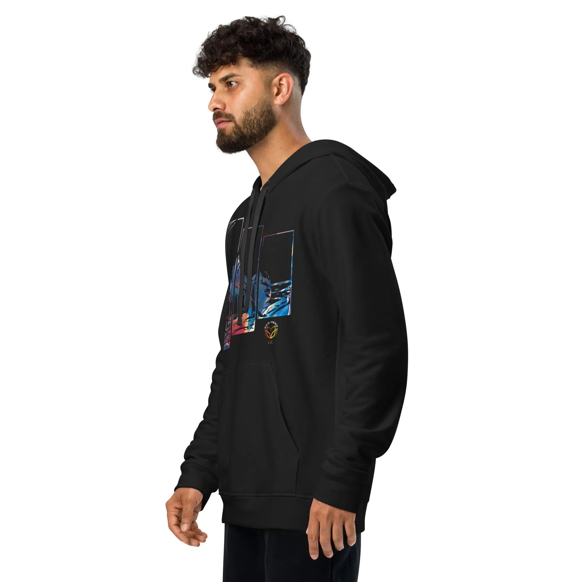 adidas fleece hoodie | Eco Hero Sphinx GeorgeKenny Design