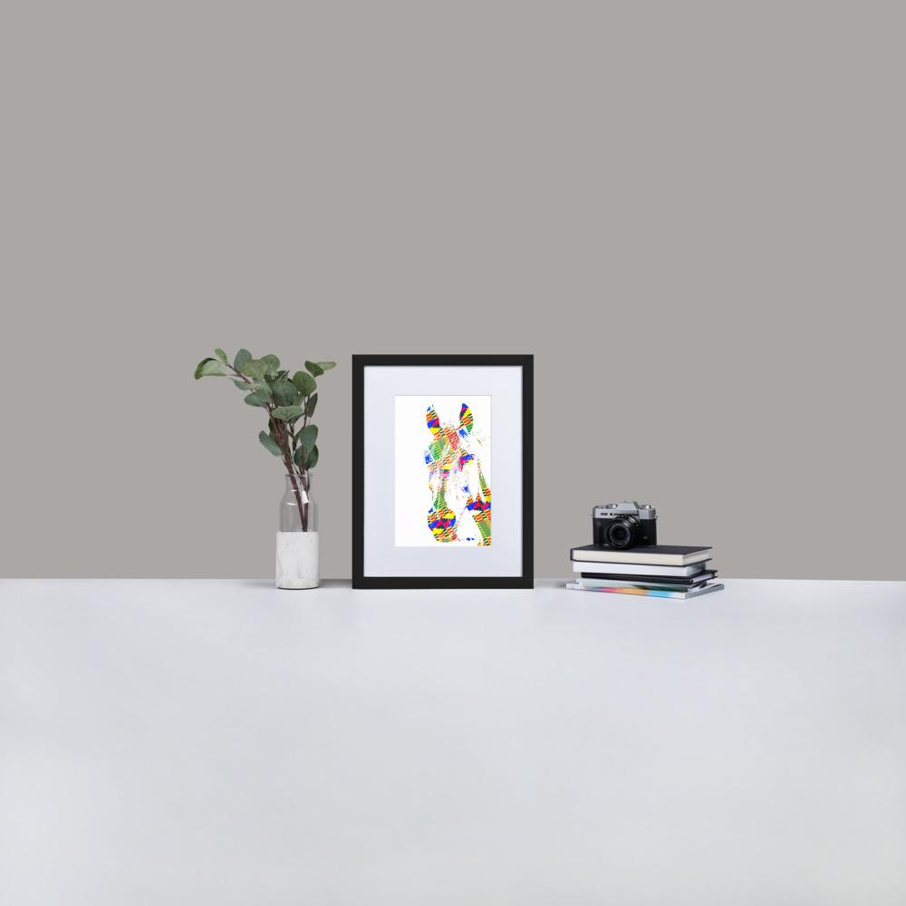 Arabian Horse - Framed Print with Mat - African Inspired - GeorgeKenny Design